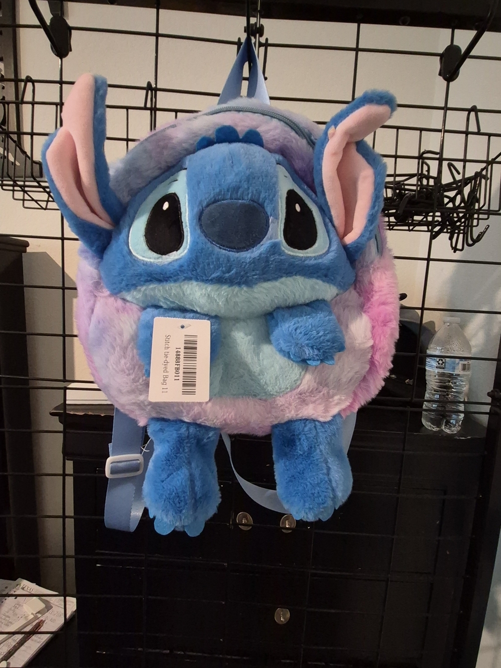 Disney Plush Stitch Kids Backpack - Blue & Pink Purple Tie-Dye
